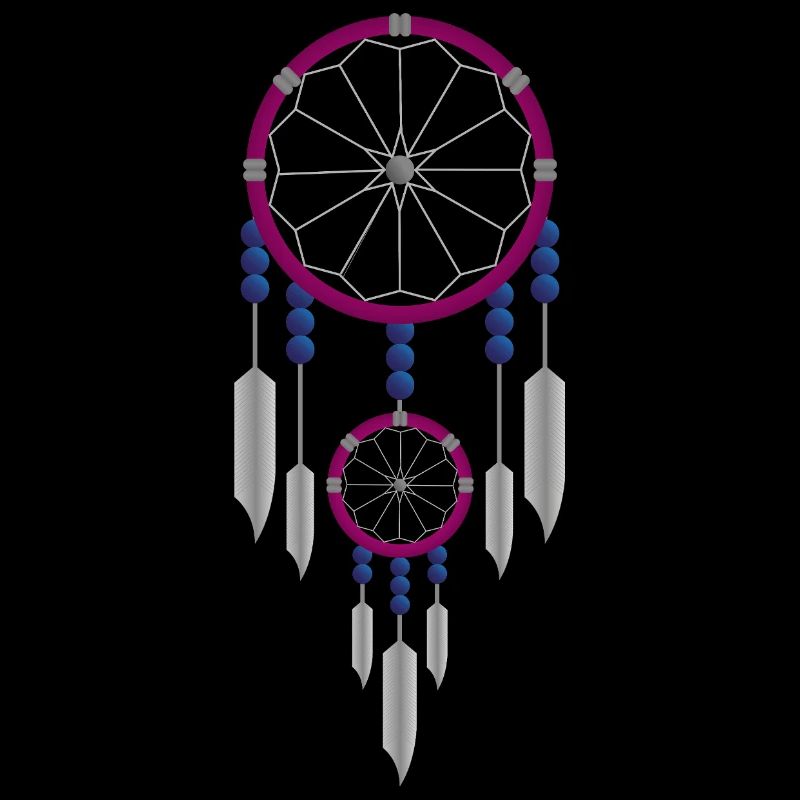 Attrape-rêves violet et bleu