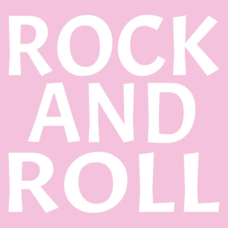 Dynamic Rock and Roll Typography Design
