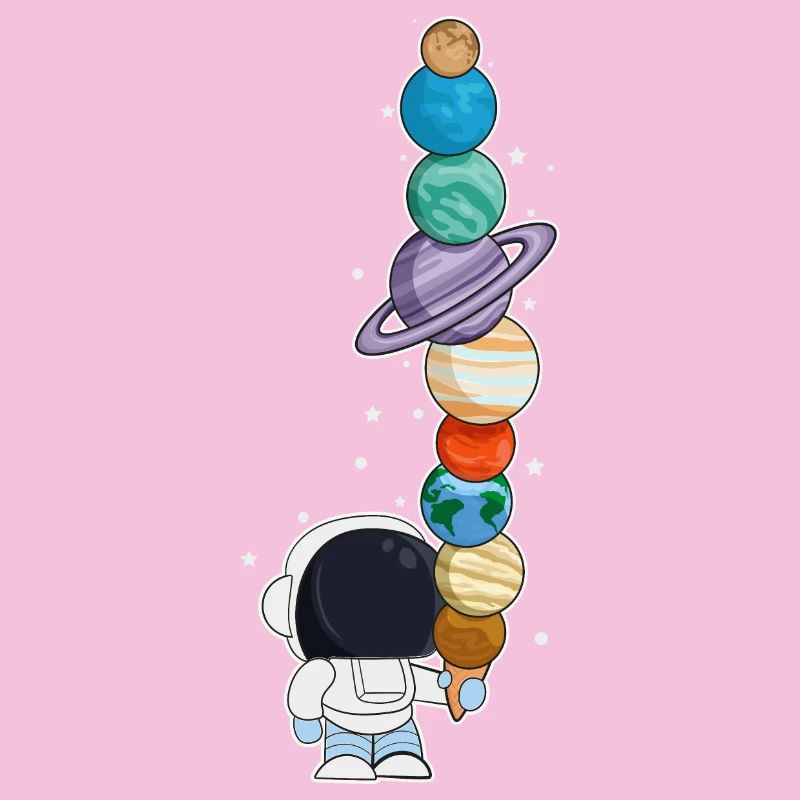 Astronaute avec glace