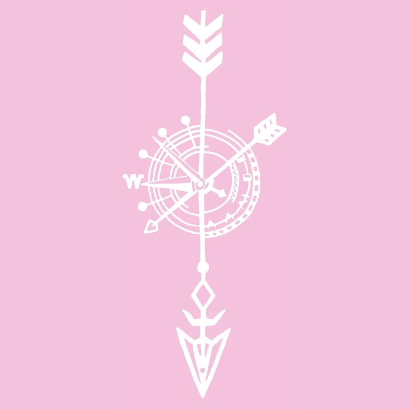 Sketch of a white compass
