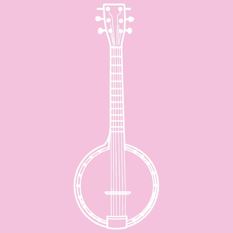 Dessin au trait de banjo