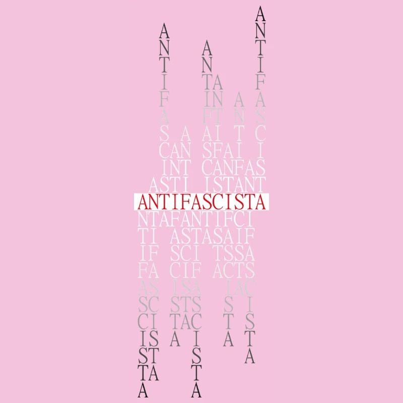 Antifascista Typo Collage red/gradient