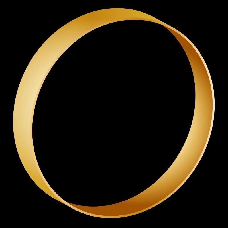 simple gold ring - wedding ring - wedding
