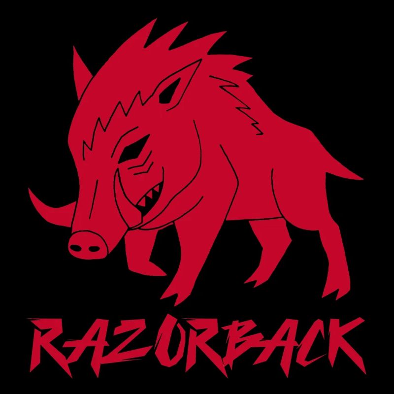 Sanglier rouge razorback