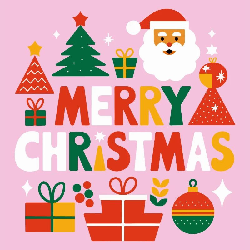 Design vibrant de joyeux Noël