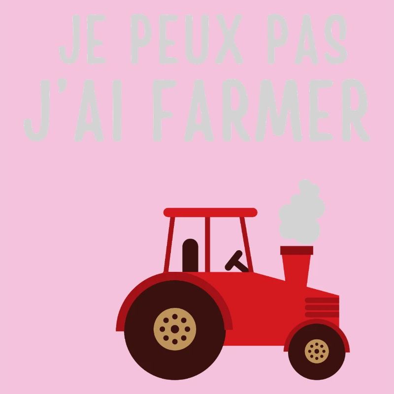 Humorous farmer in tractor
