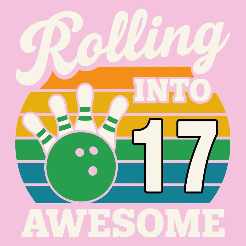 Retro Bowling 17e anniversaire Tee