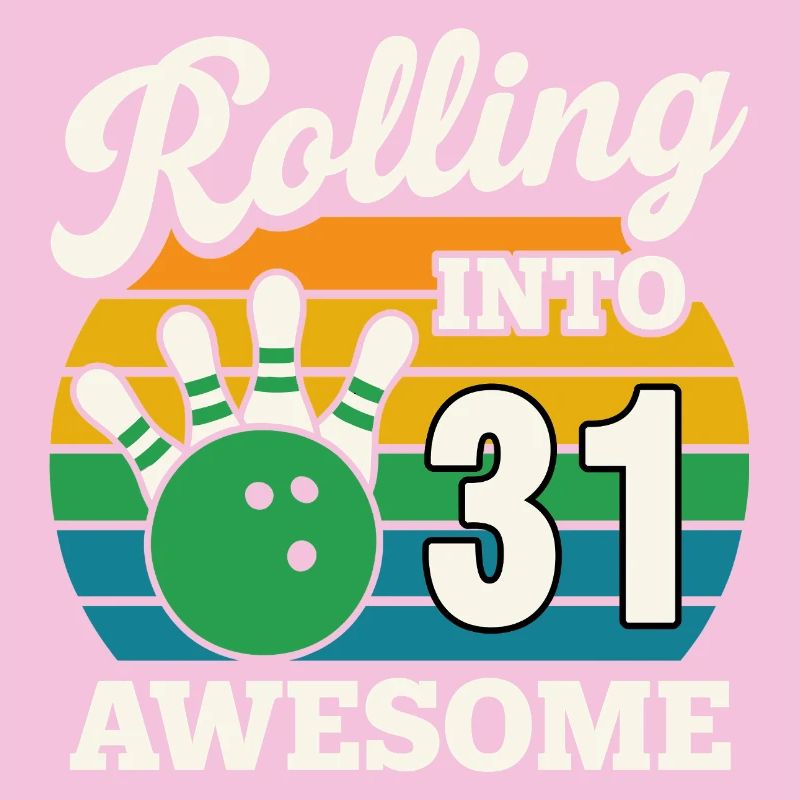 Retro Bowling 31st Birthday Design