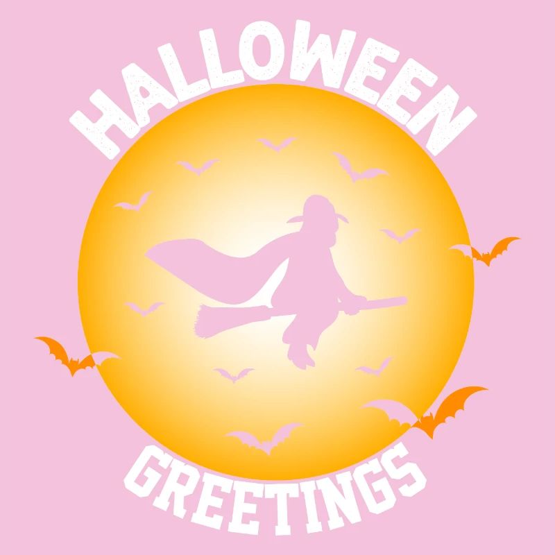 Halloween Witch Flight Silhouette Design