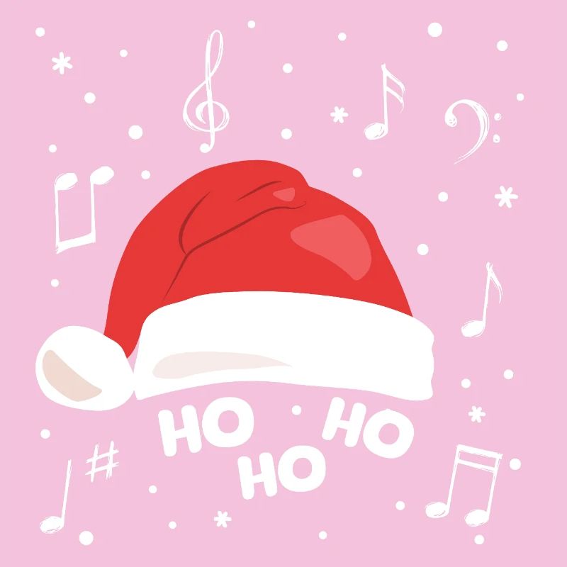 Chopeau de Noël musical avec notes musicales