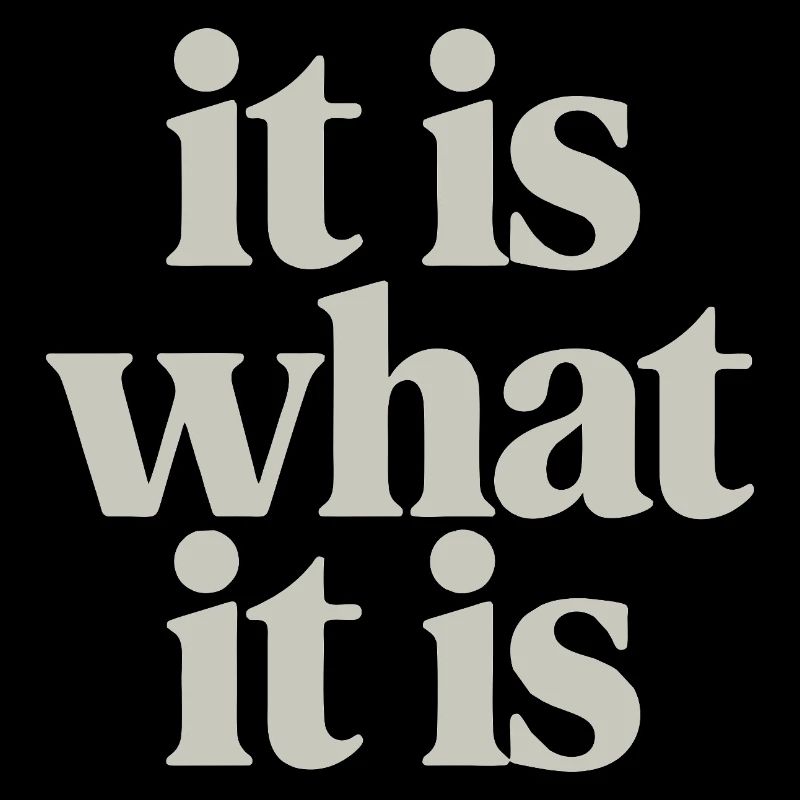 It Is What It Is: Neutral Serif Typography