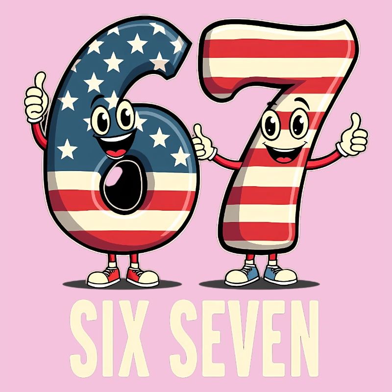 US Flag 67 Memes Six Seven