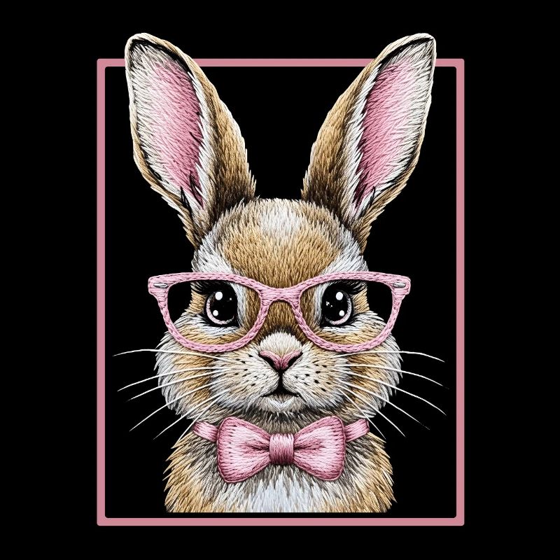 Cute Bunny mit Brille – Lustiges Hasendesign 