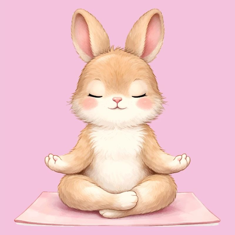 Description du lapin méditant dans le yoga