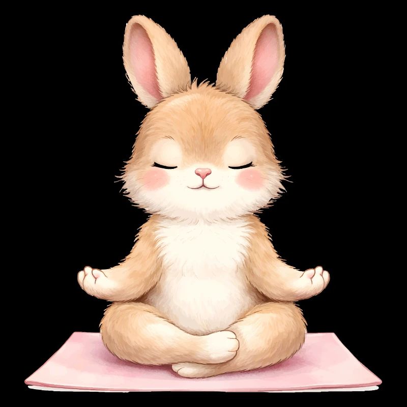 Description du lapin méditant dans le yoga