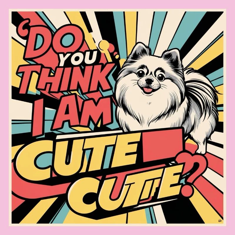 Drôle de chien de Poméranie - Pensez-vous que je suis mignon ?