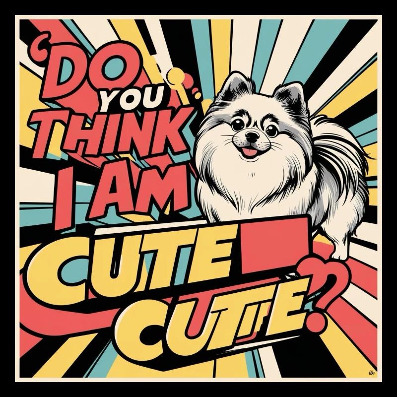 Drôle de chien de Poméranie - Pensez-vous que je suis mignon ?