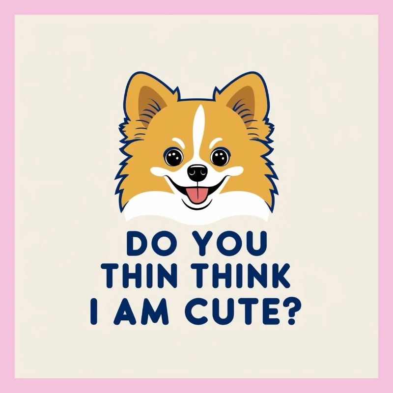 Drôle de chien de Poméranie - Pensez-vous que je suis mignon ?