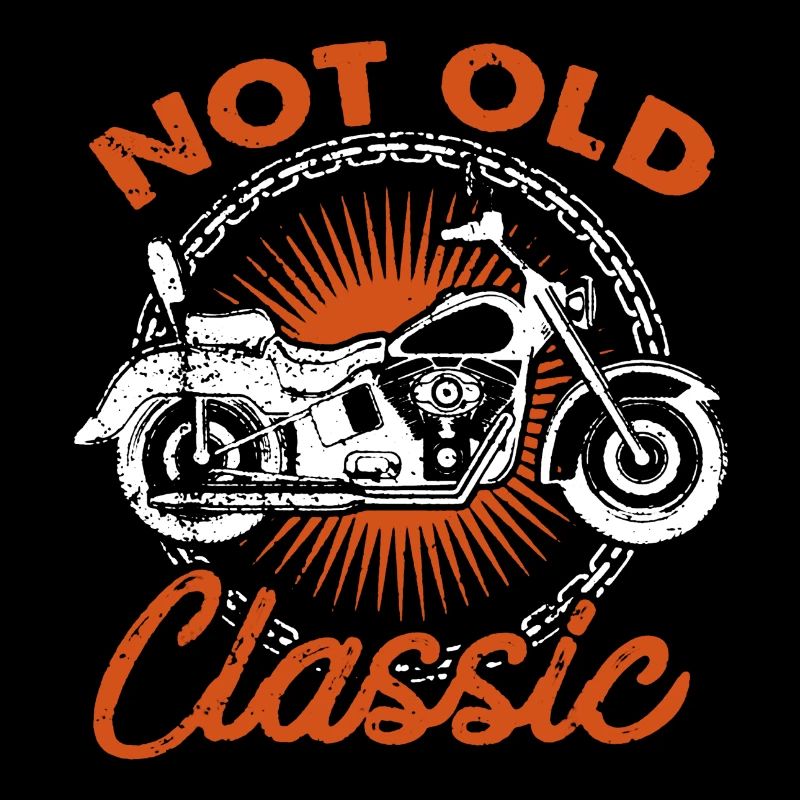 Motorrad-Großvater-Hemd