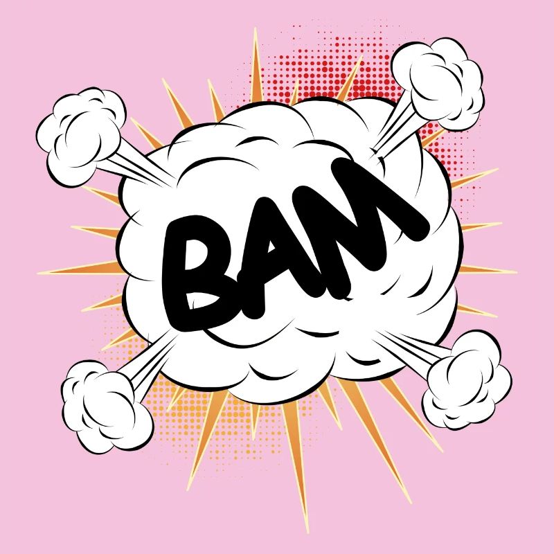 Bam comic fight cloud pour vos propres textes et motifs
