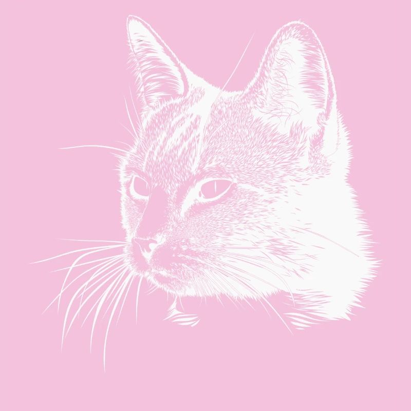 Tête de chat - Blanc