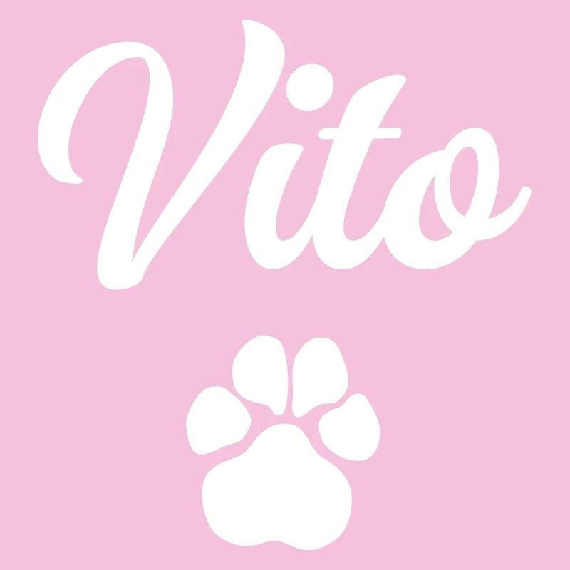 Nom du chien VITO avec patte