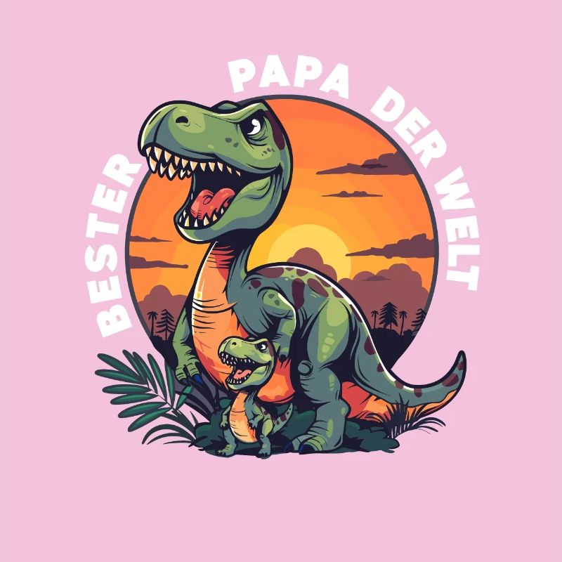 Papa Dinosaurier Bester Papa der Welt Spruch