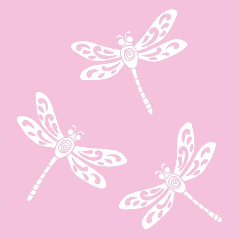 trio de libellules blanches