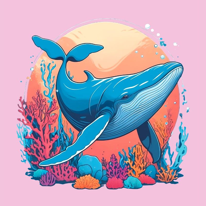 Dessin De Baleine Bleue