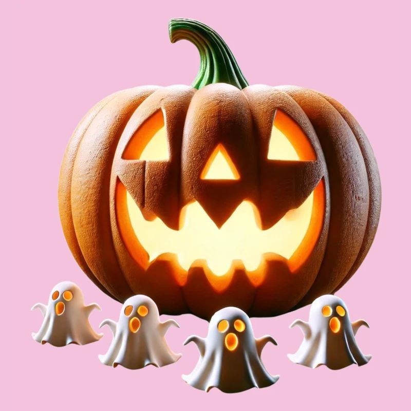 Fantômes de citrouille d’Halloween