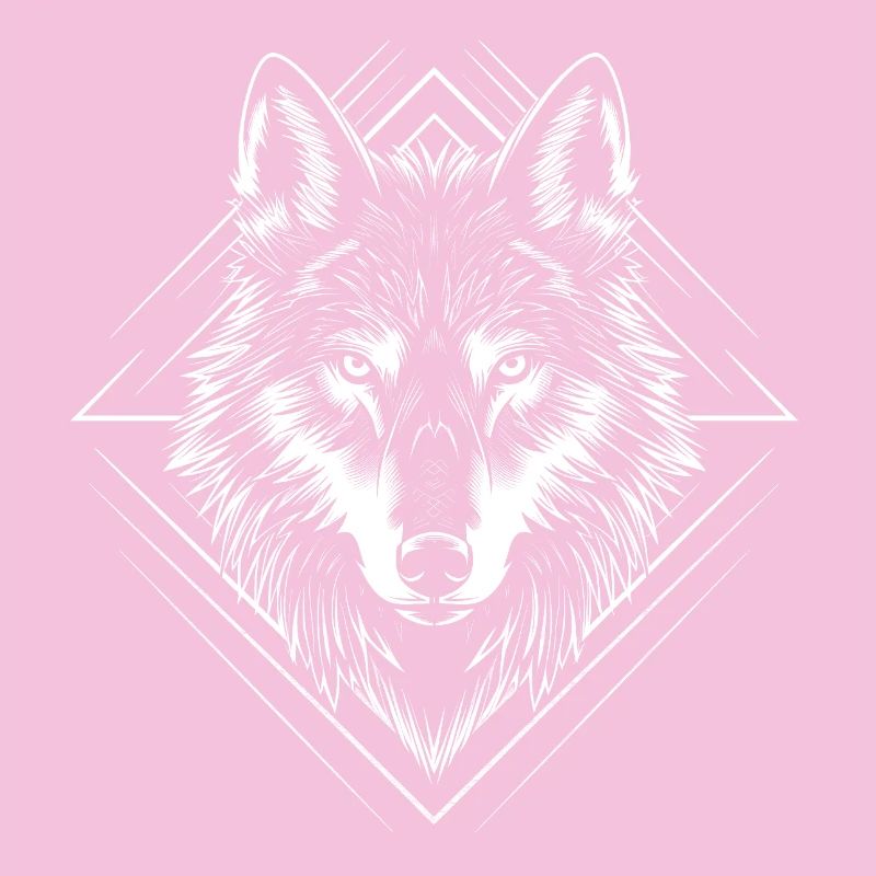 Minimalist Wolf in Modern Bold Graphic Style