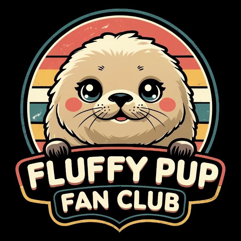 Sattelrobbe Robben Fluffy Pup Fan Club