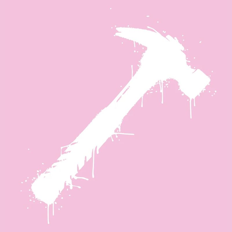 Hammer Tool Graffiti Splatter Vector