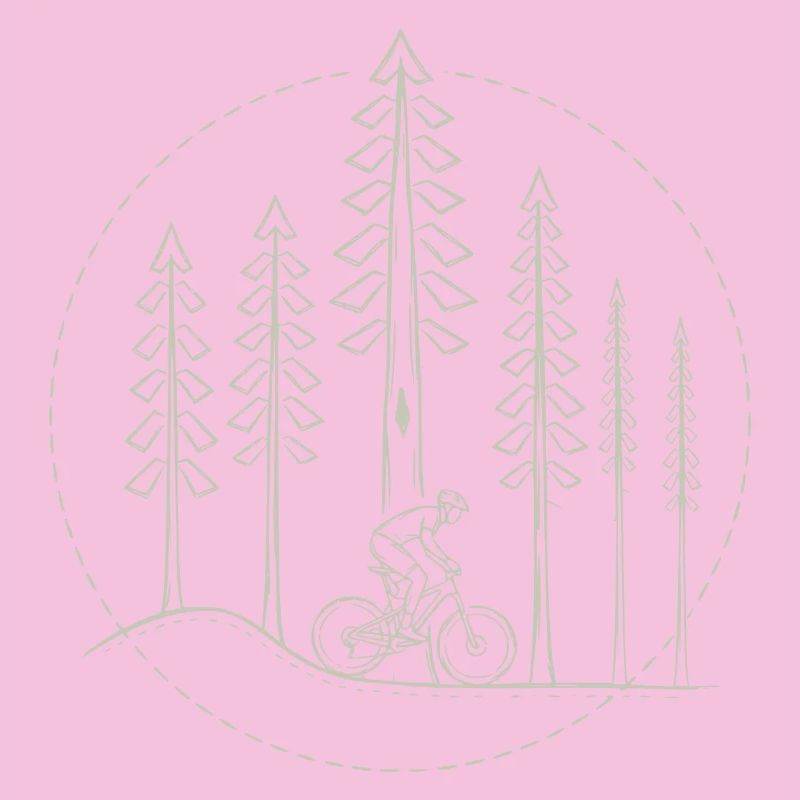 Cycliste dans la nature