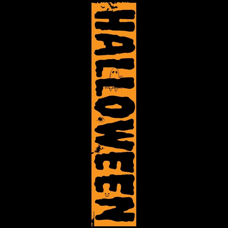 Design effrayant d’Halloween avec des citrouilles et des araignées