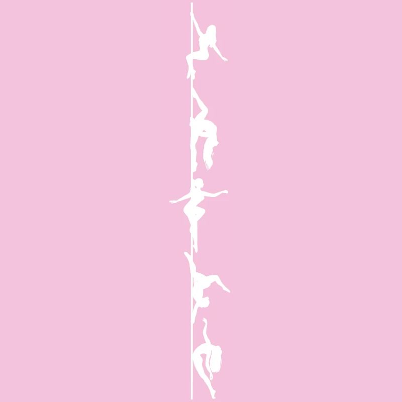 Pole dance Silhoutten white