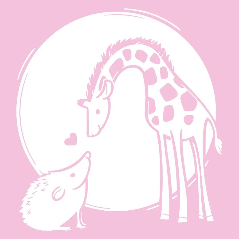 Amour de girafe et hérisson