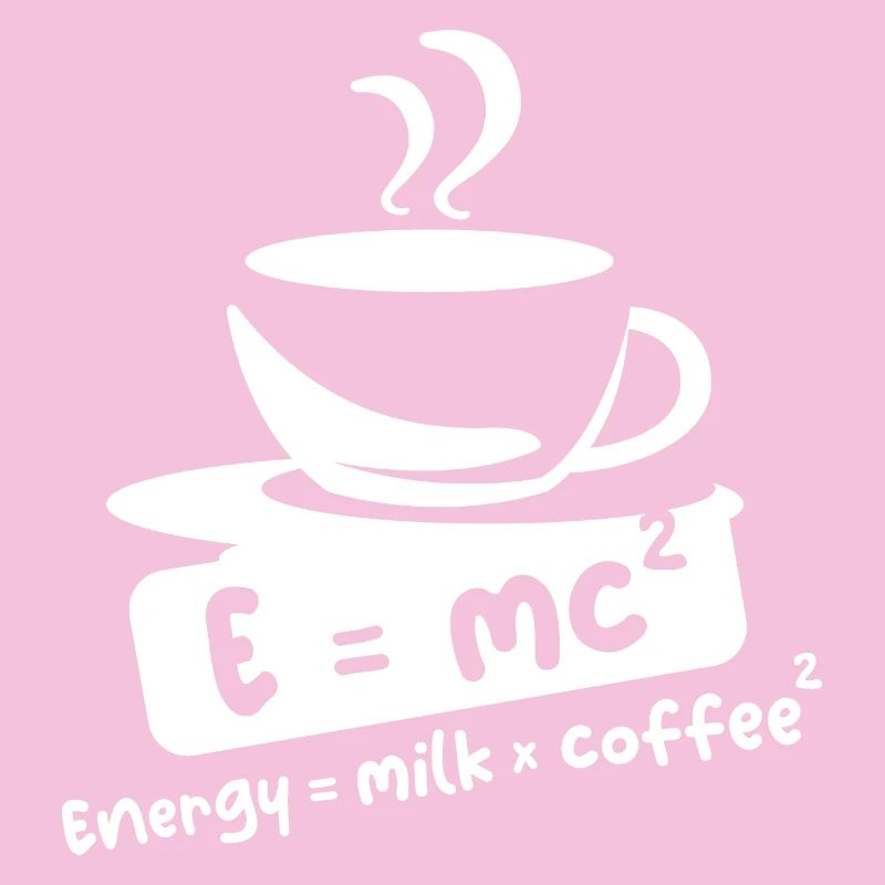 E = mc2 café dictons drôles Einstein Cafe symbole