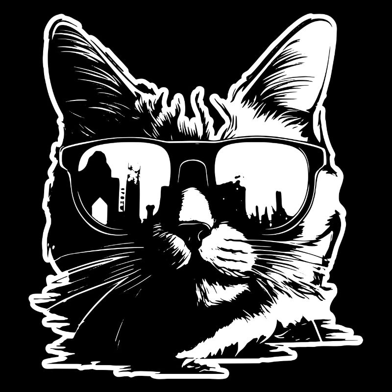 Sonnenbrille Katze Illustration