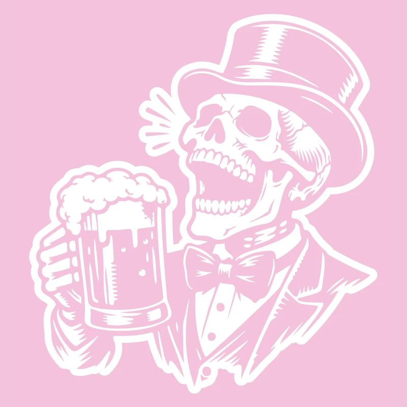 Groom Bachelor Beer Skeleton