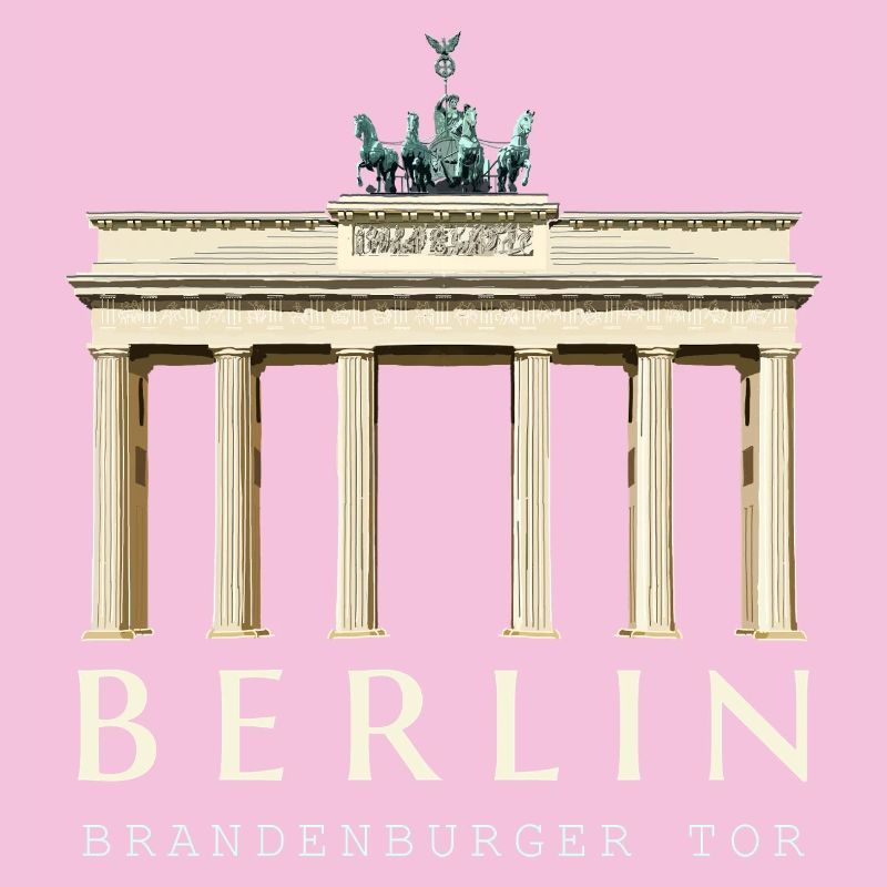 Berlin, hand drawing Brandenburg Gate