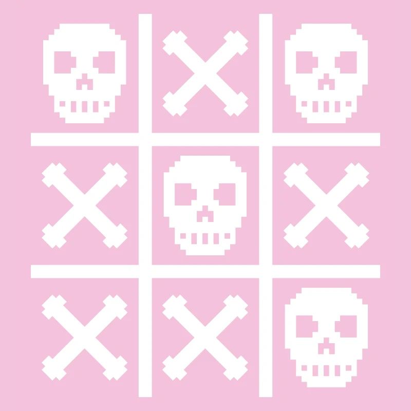 Pixel Schädel und Knochen Nuller & Kreuze