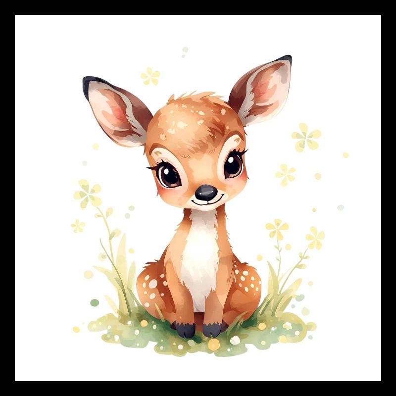 Mignon bébé cerf