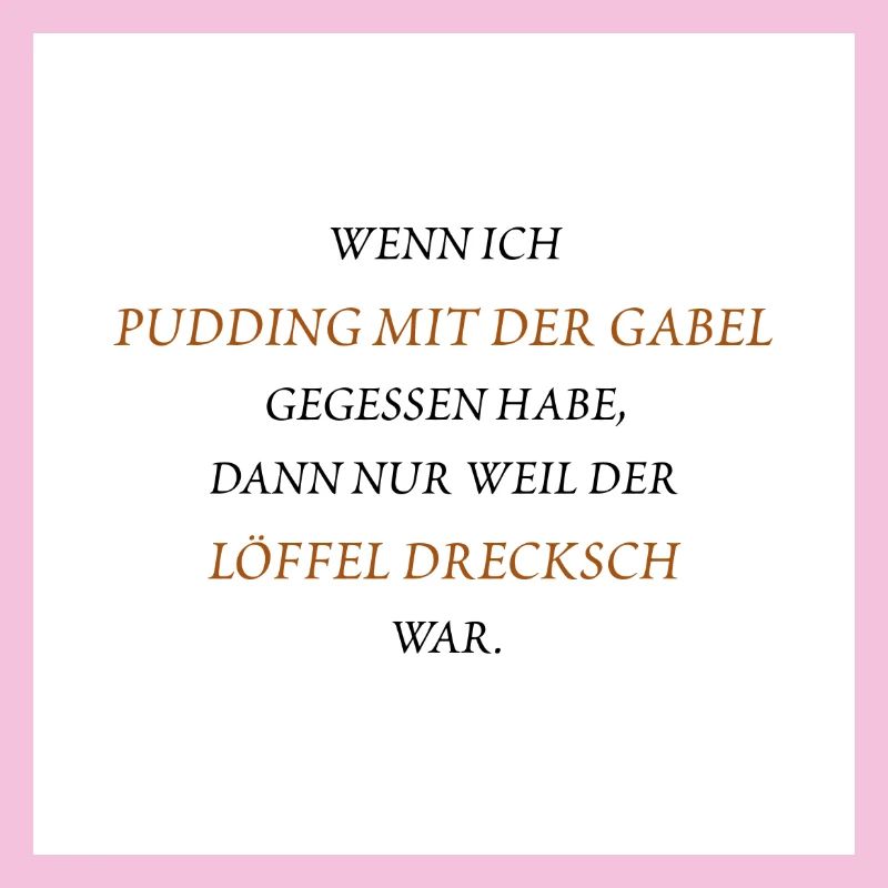 Pudding mit der Gabel
