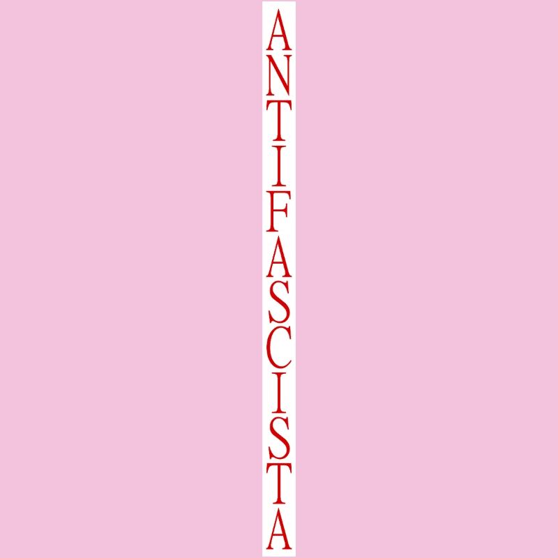 lettrage antifasciste vertical élégant