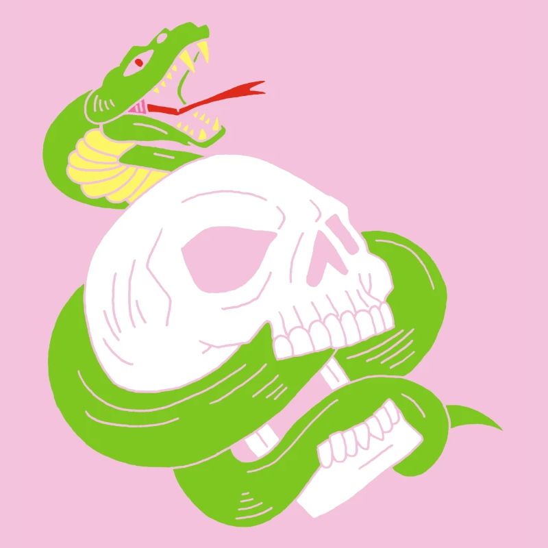 Le crâne et le serpent
