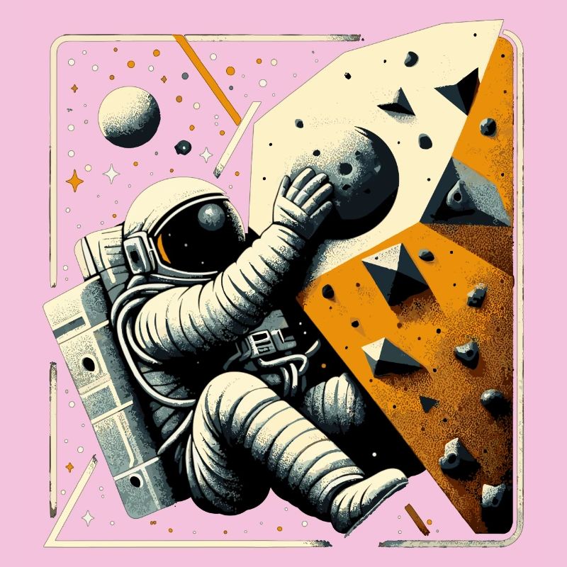 Bouldering Astronaut Spaceman Gift