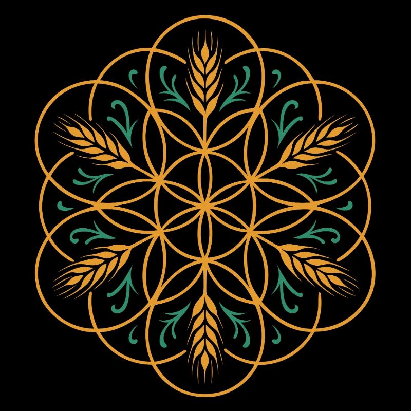 La fleur de vie de Lamma - Conception de la fête des moissons