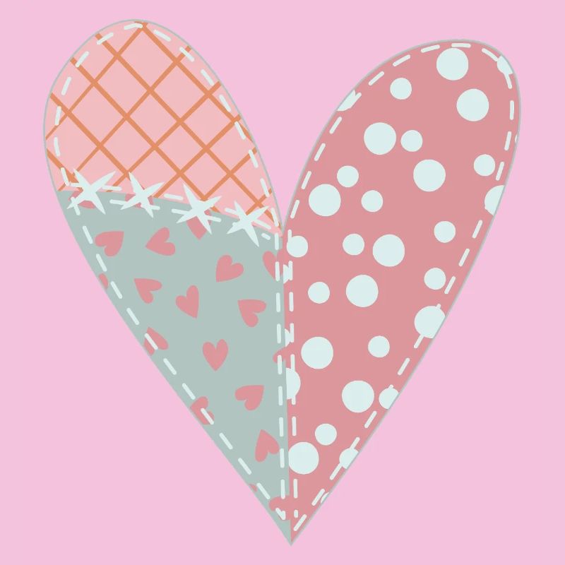 Patchwork Heart No6