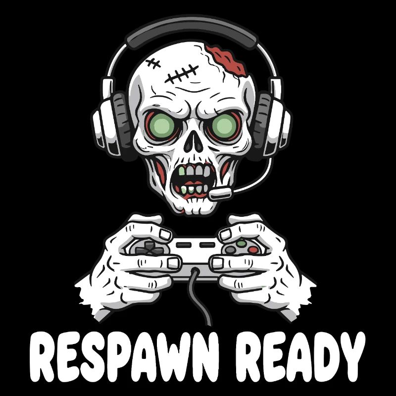 Respawn Ready Zombie Skull Gaming